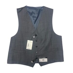 Lauren Ralph Lauren Hitchcock Gray Classic Fit Suit Vest Men's XXL